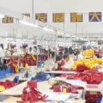 knit factory finishing department