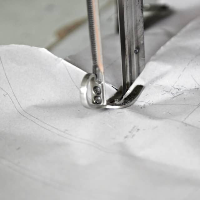 Precise work at garments factory